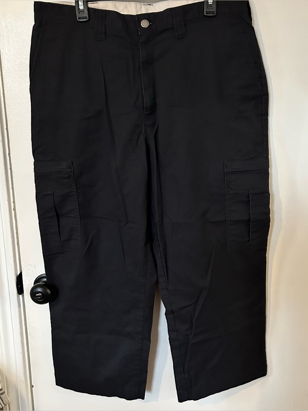 Dickies Men's Flex Cargo Pants Workwear Mechanic Work Uniform Navy Blue 36x26